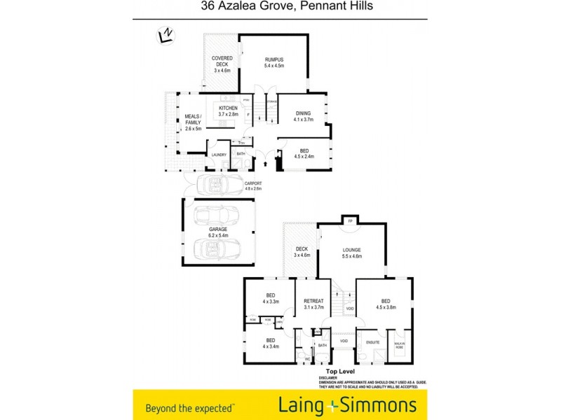 36 Azalea Grove, Pennant Hills NSW 2120 Floorplan