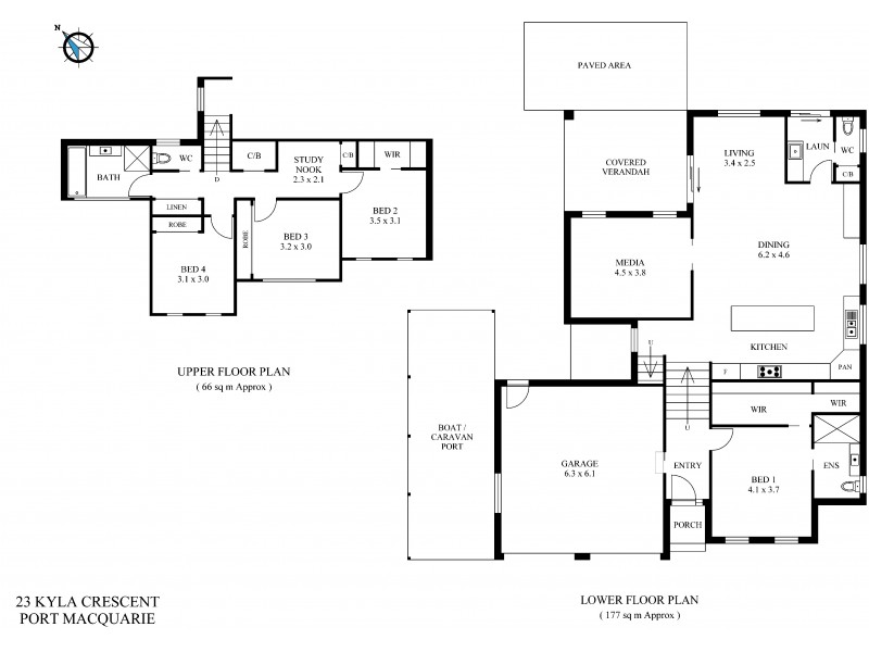 23 Kyla Crescent, Port Macquarie NSW 2444 Floorplan