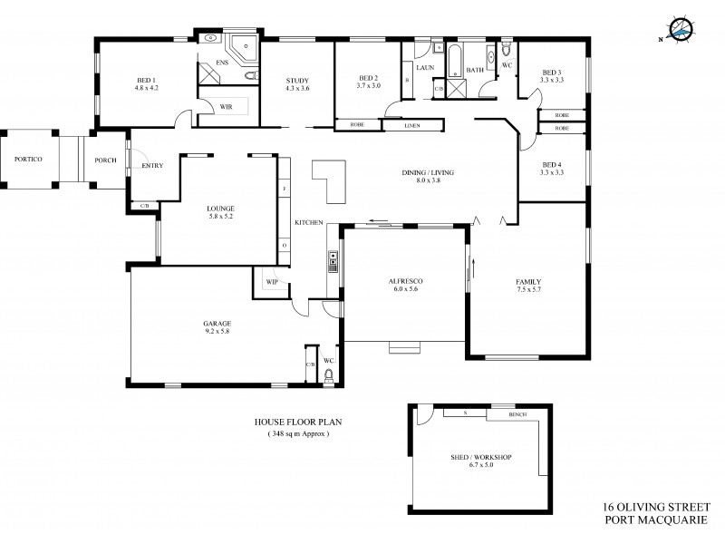 16 Olivine Street, Port Macquarie NSW 2444 Floorplan