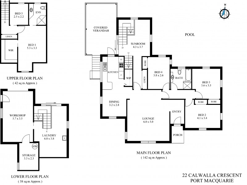 22 Calwalla Crescent, Port Macquarie NSW 2444 Floorplan