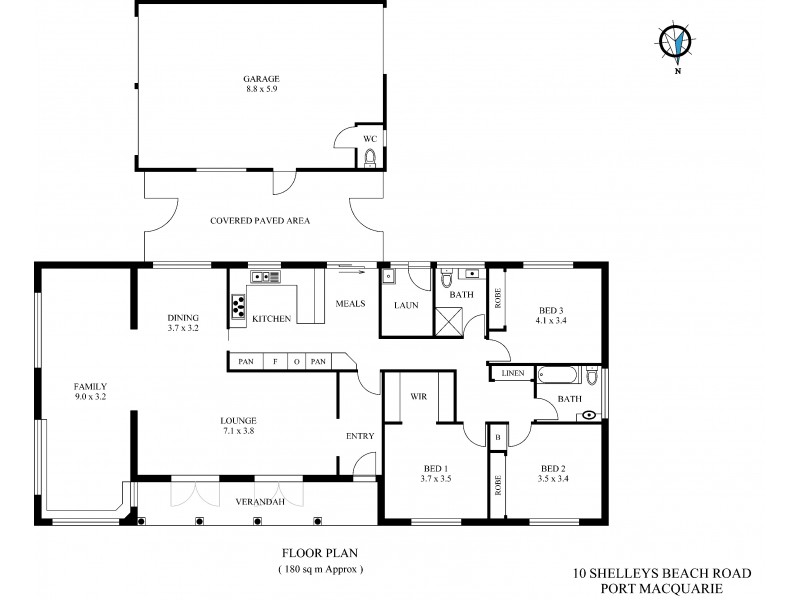 10 Shelly Beach Road, Port Macquarie NSW 2444 Floorplan