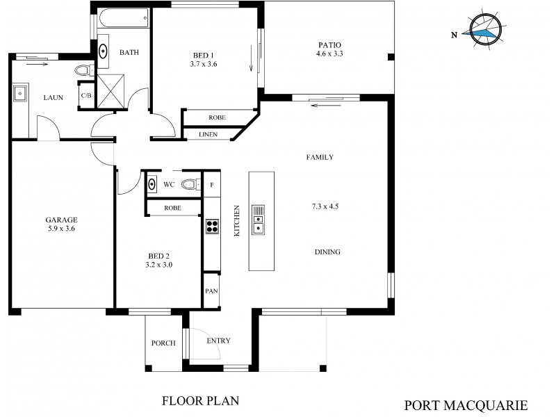 Port Macquarie NSW 2444 Floorplan