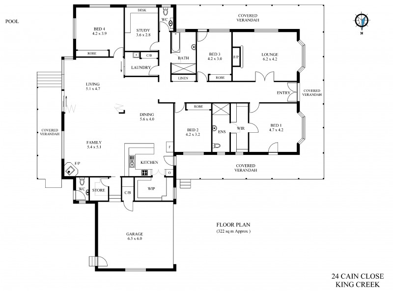 24 Cain Close, King Creek NSW 2446 Floorplan