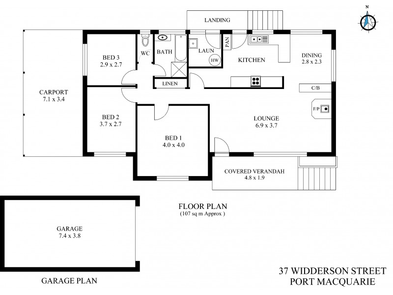 37 Widderson Street, Port Macquarie NSW 2444 Floorplan
