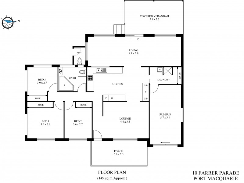Port Macquarie NSW 2444 Floorplan