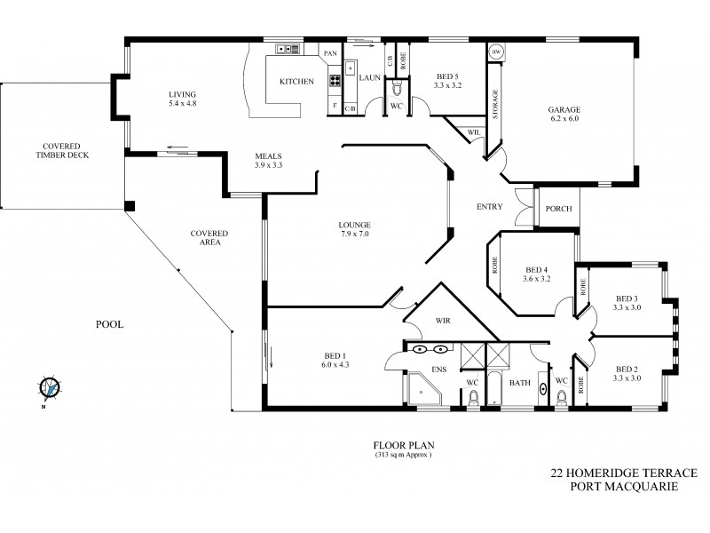 22 Homeridge Terrace, Port Macquarie NSW 2444 Floorplan