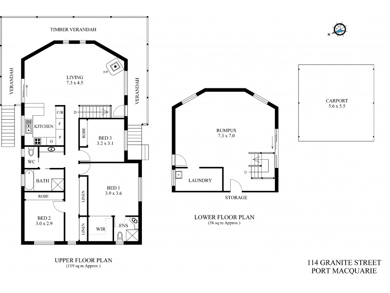 114 Granite Street, Port Macquarie NSW 2444 Floorplan