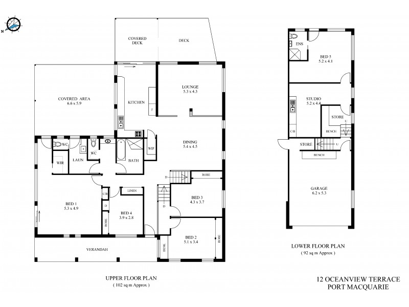 12 Oceanview Terrace, Port Macquarie NSW 2444 Floorplan
