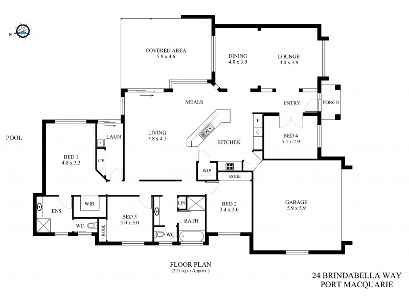 24 Brindabella Way, Port Macquarie NSW 2444 Floorplan