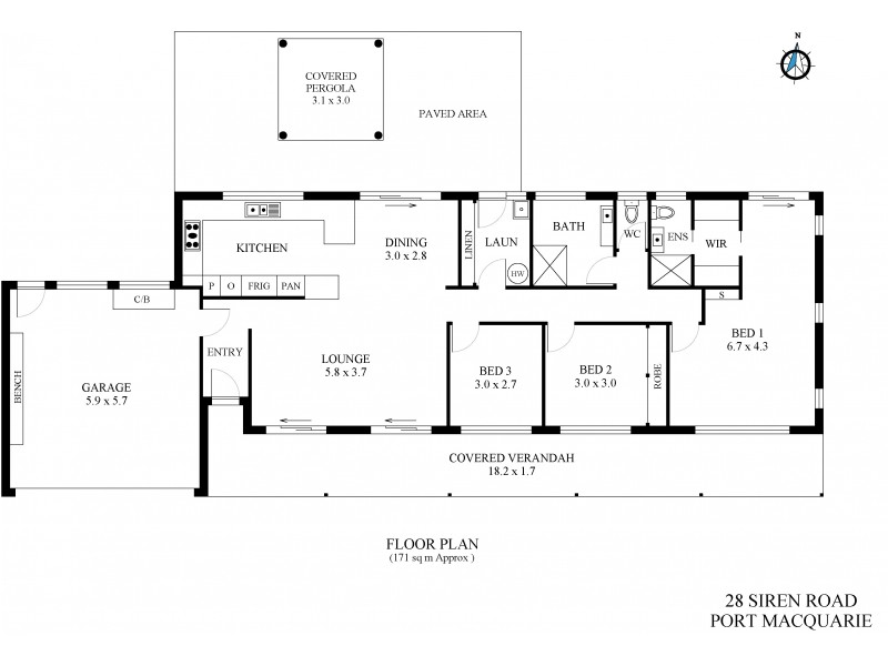 28 Siren Road, Port Macquarie NSW 2444 Floorplan