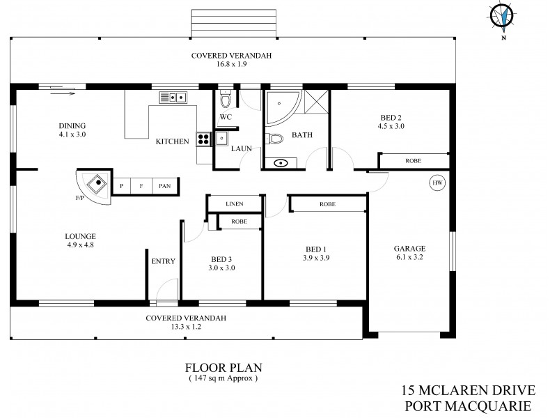 15 McLaren Drive, Port Macquarie NSW 2444 Floorplan