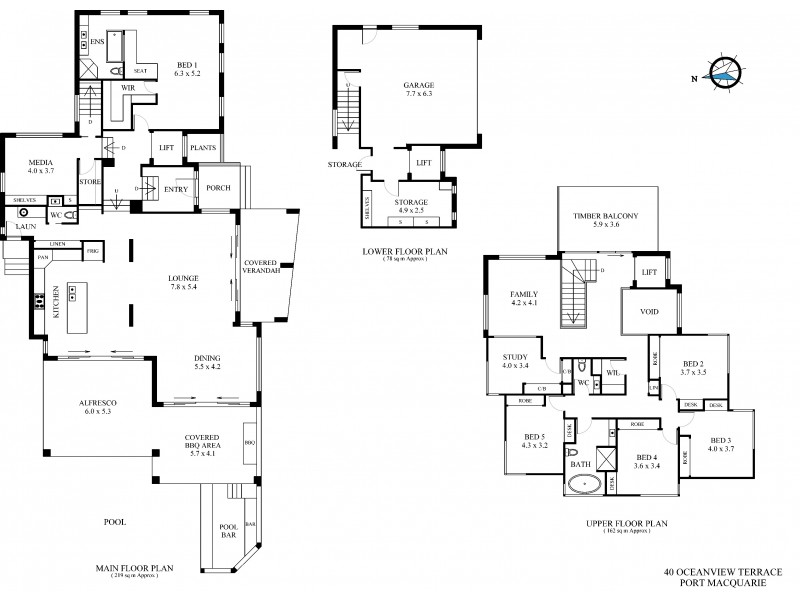 40 Oceanview Terrace, Port Macquarie NSW 2444 Floorplan