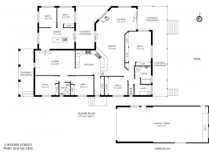 6 Woods Street, Port Macquarie NSW 2444 Floorplan