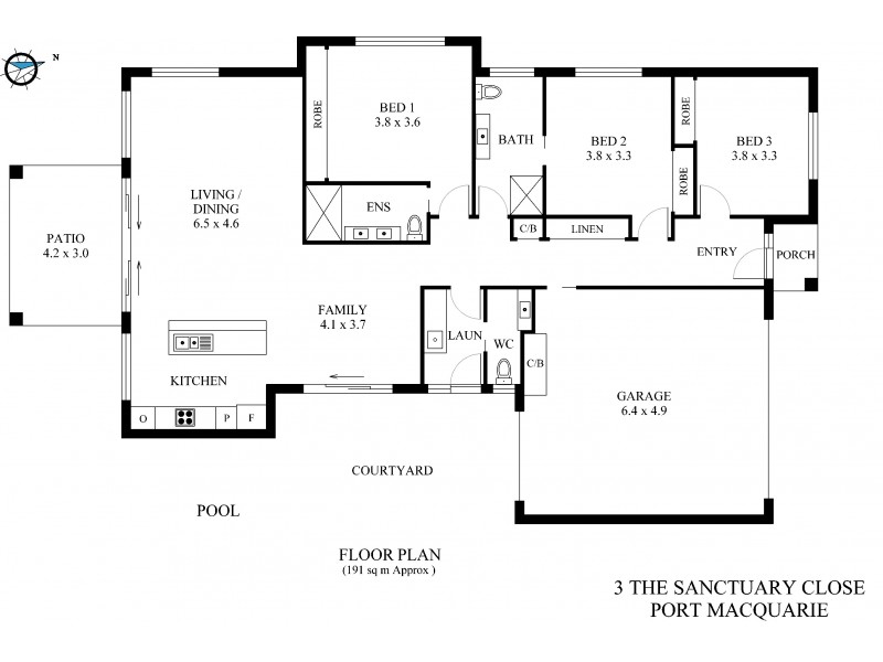 3 The Sanctuary Close, Port Macquarie NSW 2444 Floorplan