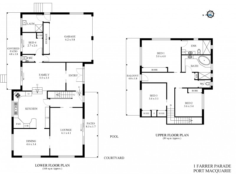1 Farrer Parade, Port Macquarie NSW 2444 Floorplan