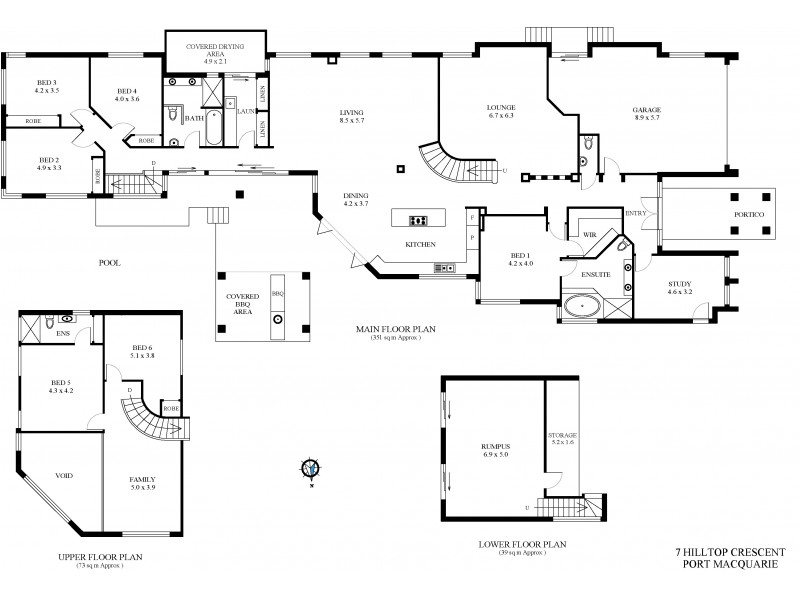7 Hilltop Crescent, Port Macquarie NSW 2444 Floorplan