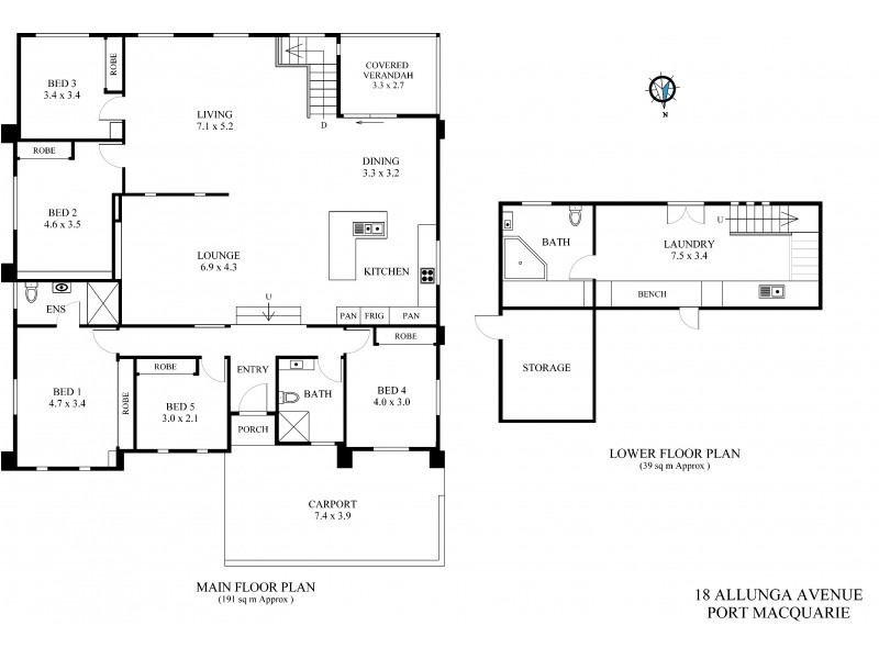 18 Allunga Avenue, Port Macquarie NSW 2444 Floorplan