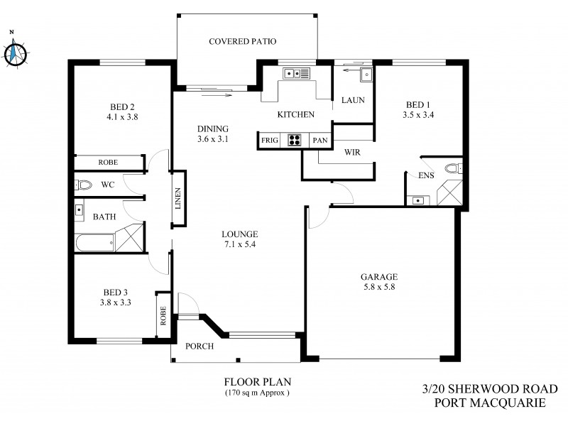 3/20 Sherwood Road, Port Macquarie NSW 2444 Floorplan