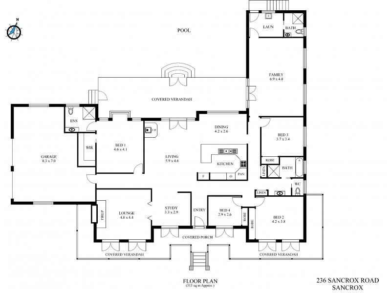 236 Sancrox Road, Sancrox NSW 2446 Floorplan