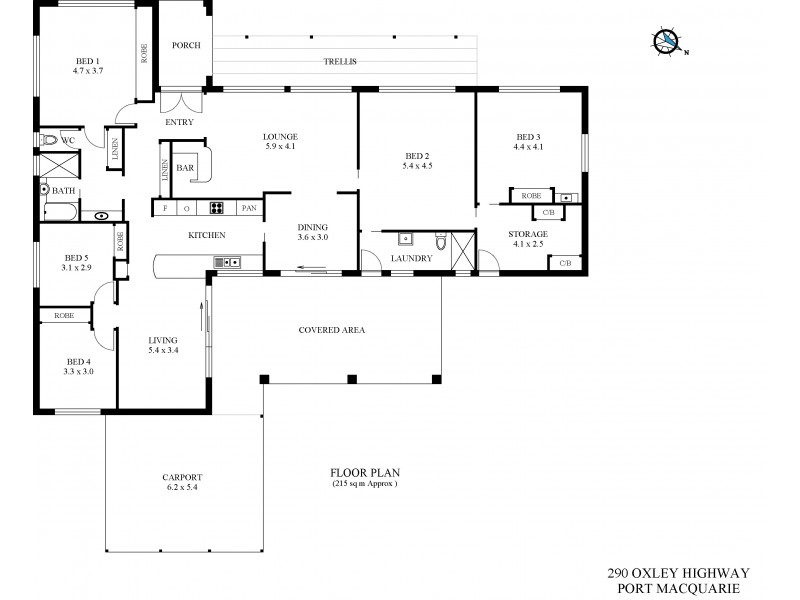 290 Oxley Highway, Port Macquarie NSW 2444 Floorplan
