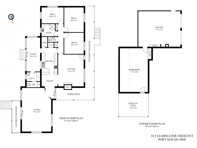 32 Clearwater Crescent, Port Macquarie NSW 2444 Floorplan