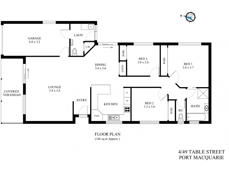 4/49 Table Street, Port Macquarie NSW 2444 Floorplan