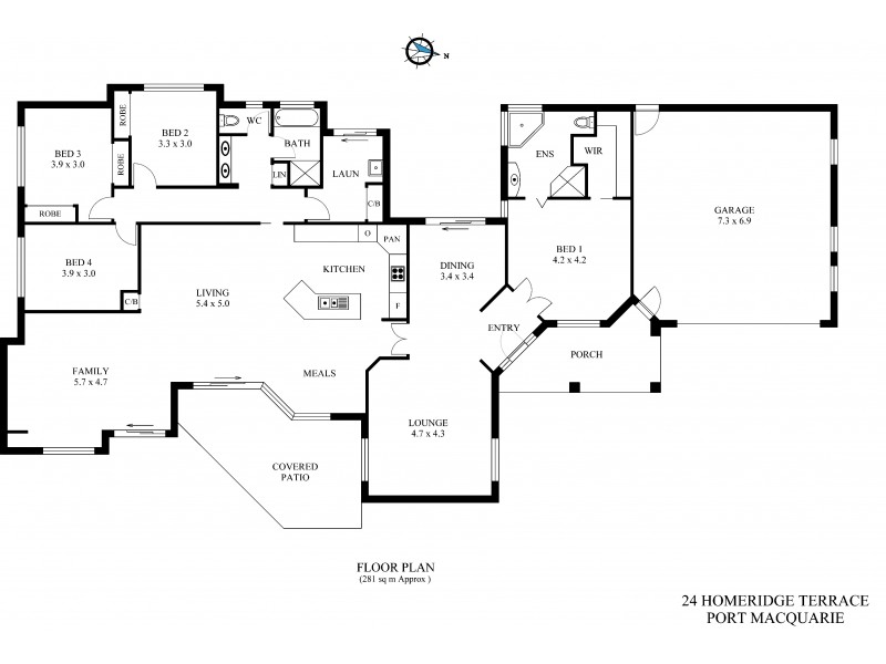 24 Home Ridge Terrace, Port Macquarie NSW 2444 Floorplan