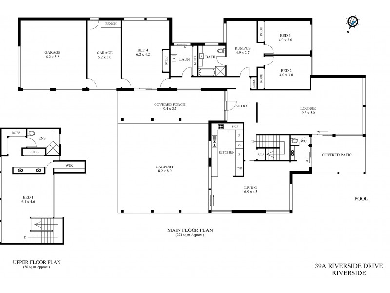 39a Riverside Drive, Port Macquarie NSW 2444 Floorplan