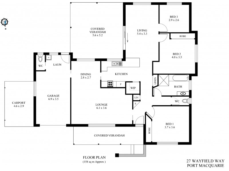 27 Wayfield Way, Port Macquarie NSW 2444 Floorplan