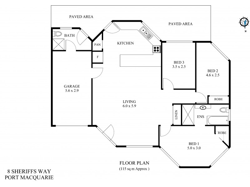8 Sheriff Way, Port Macquarie NSW 2444 Floorplan