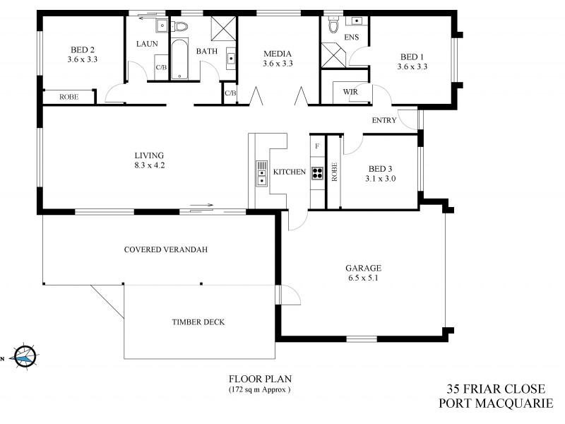 35 Friar Close, Port Macquarie NSW 2444 Floorplan