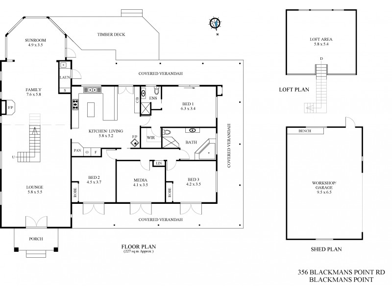 356 Blackmans Point Rd, Port Macquarie NSW 2444 Floorplan