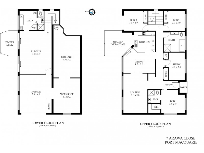 7 Arawa Close, Port Macquarie NSW 2444 Floorplan