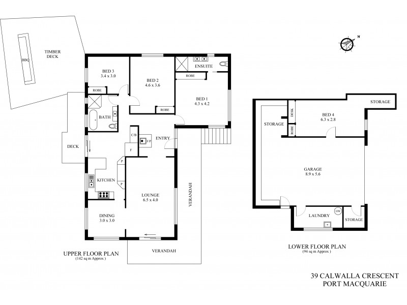 39 Calwalla Crescent, Port Macquarie NSW 2444 Floorplan