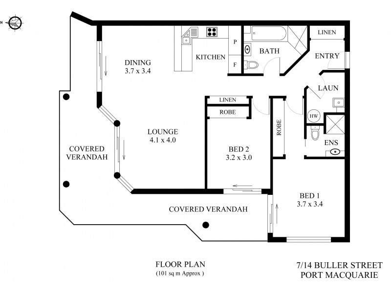 7/14 Buller Street, Port Macquarie NSW 2444 Floorplan