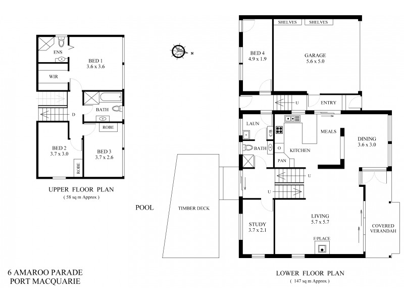 6 Amaroo Parade, Port Macquarie NSW 2444 Floorplan