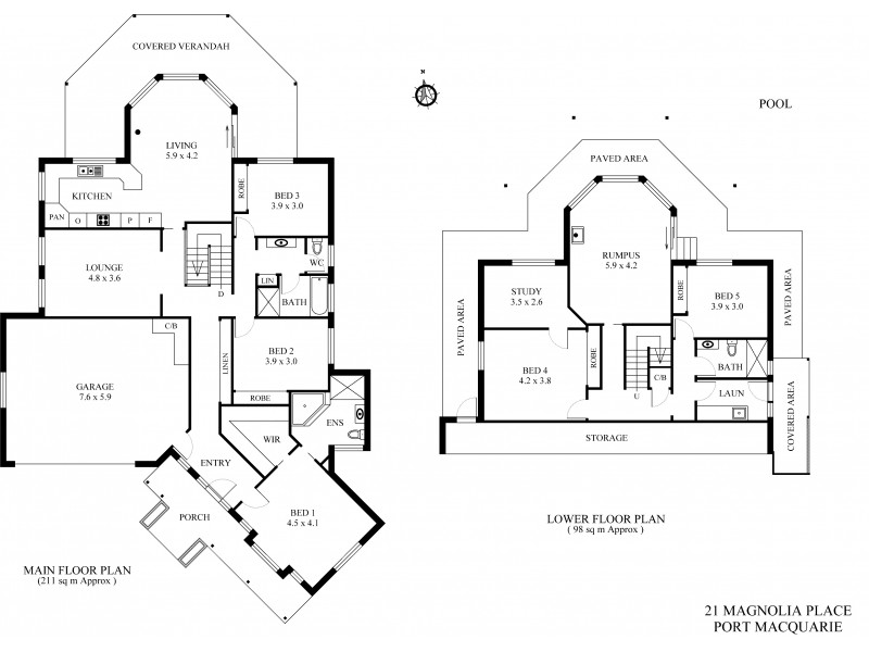 21 Magnolia Place, Port Macquarie NSW 2444 Floorplan