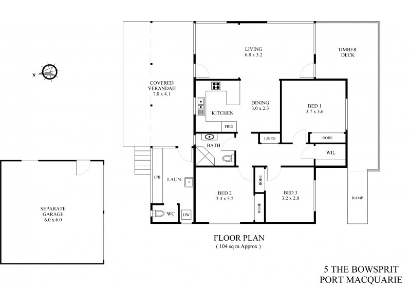 5 The Bowsprit, Port Macquarie NSW 2444 Floorplan