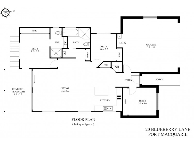 20 Blueberry Lane, Port Macquarie NSW 2444 Floorplan