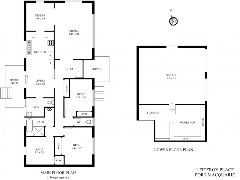 1 Fitzroy Place, Port Macquarie NSW 2444 Floorplan