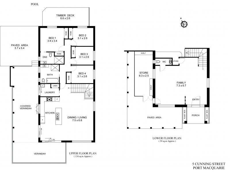 5 Cunning Street, Port Macquarie NSW 2444 Floorplan