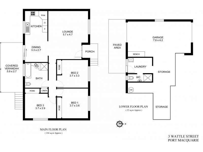 3 Wattle Street, Port Macquarie NSW 2444 Floorplan