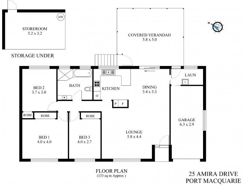 25 Amira Drive, Port Macquarie NSW 2444 Floorplan