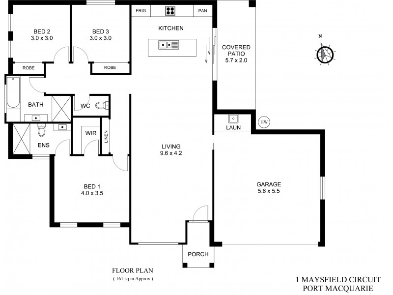 1 Maysfield Circuit, Port Macquarie NSW 2444 Floorplan