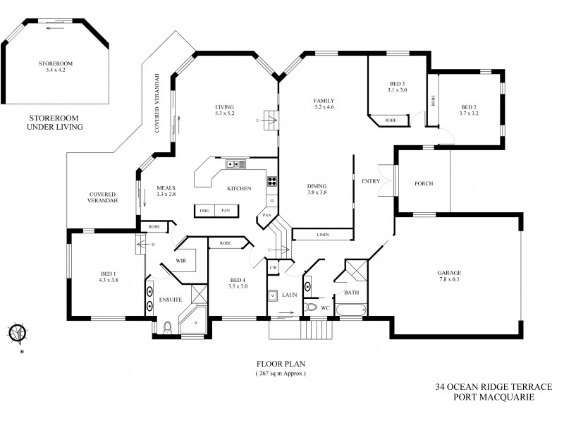 34 Ocean Ridge Terrace, Port Macquarie NSW 2444 Floorplan
