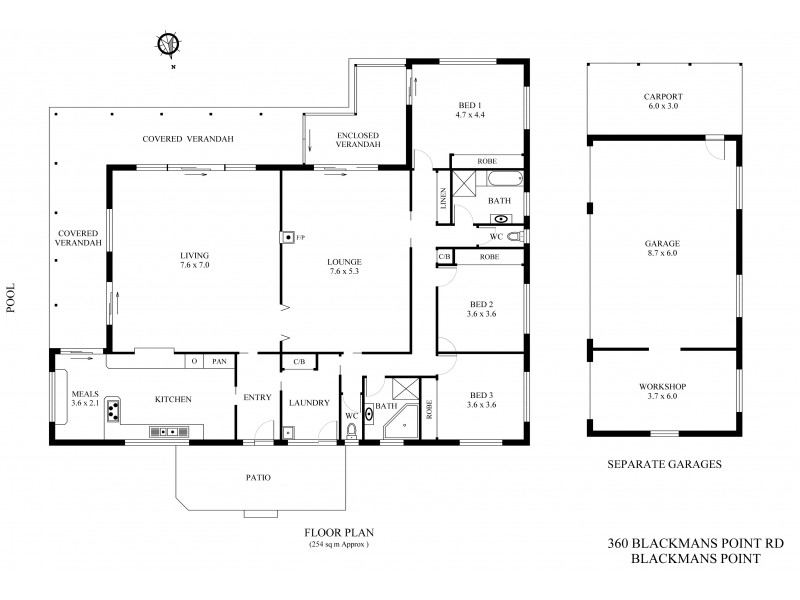360 Blackmans Point Road, Blackmans Point NSW 2444 Floorplan
