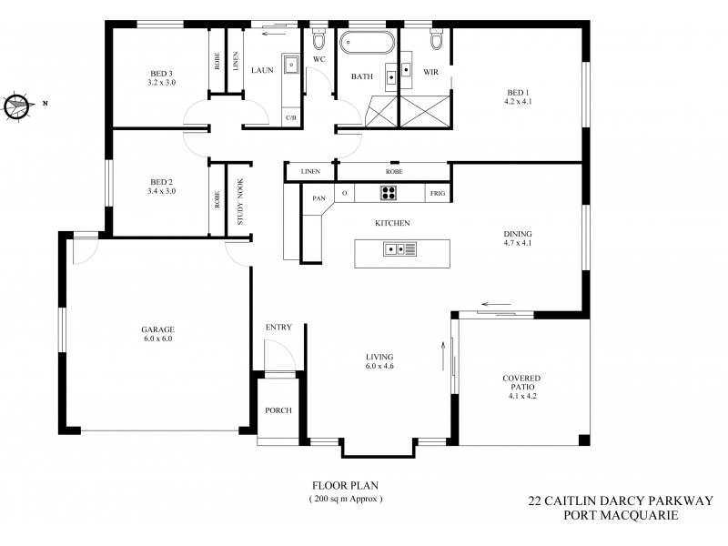 22 Caitlin Darcy Parkway, Port Macquarie NSW 2444 Floorplan