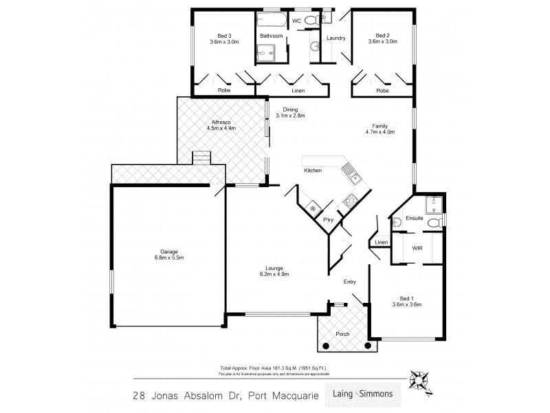 28 Jonas Absalom Drive, Port Macquarie NSW 2444 Floorplan
