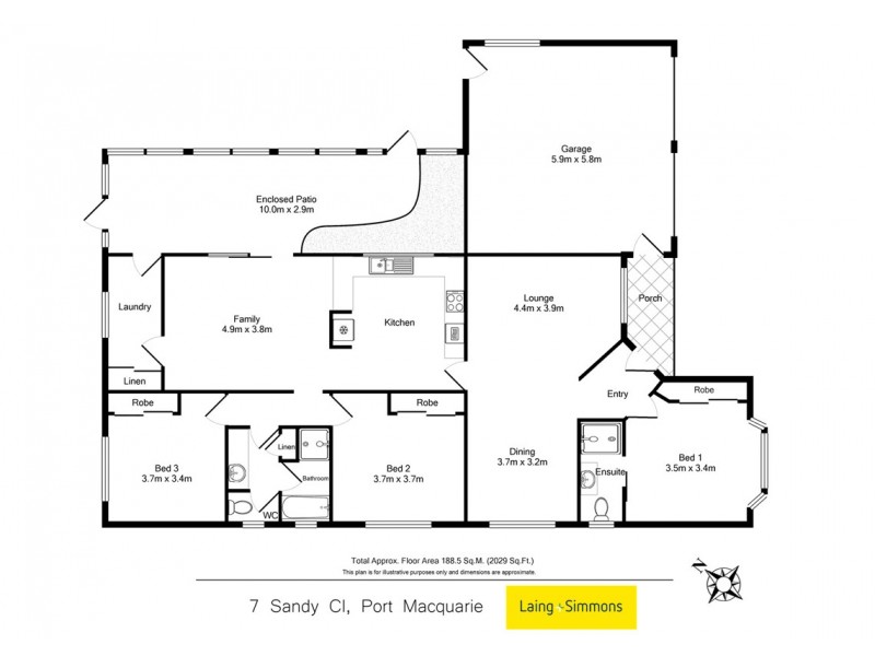 7 Sandy Close, Port Macquarie NSW 2444 Floorplan