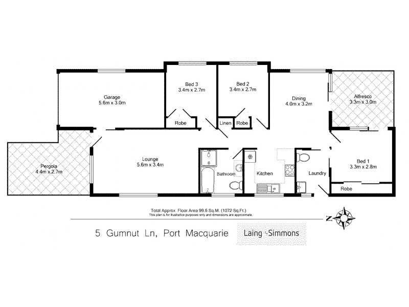 5 Gumnut Lane, Port Macquarie NSW 2444 Floorplan